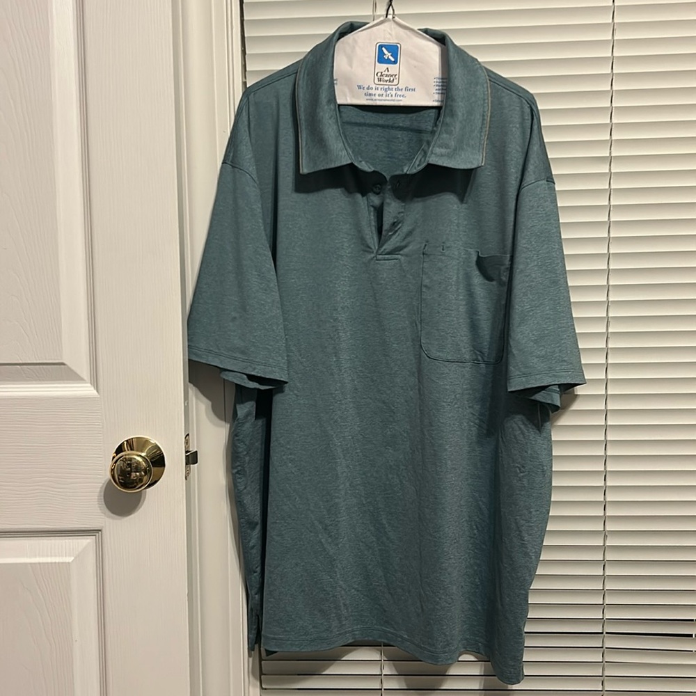 Duluth 2XL men’s teal green standard fit polo shirt. So soft!!